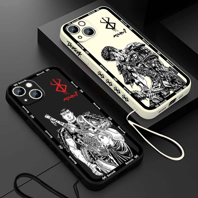 Mini Pc Case - Japan Anime Berserk Guts Flüssigkautschuk-Handyhülle für