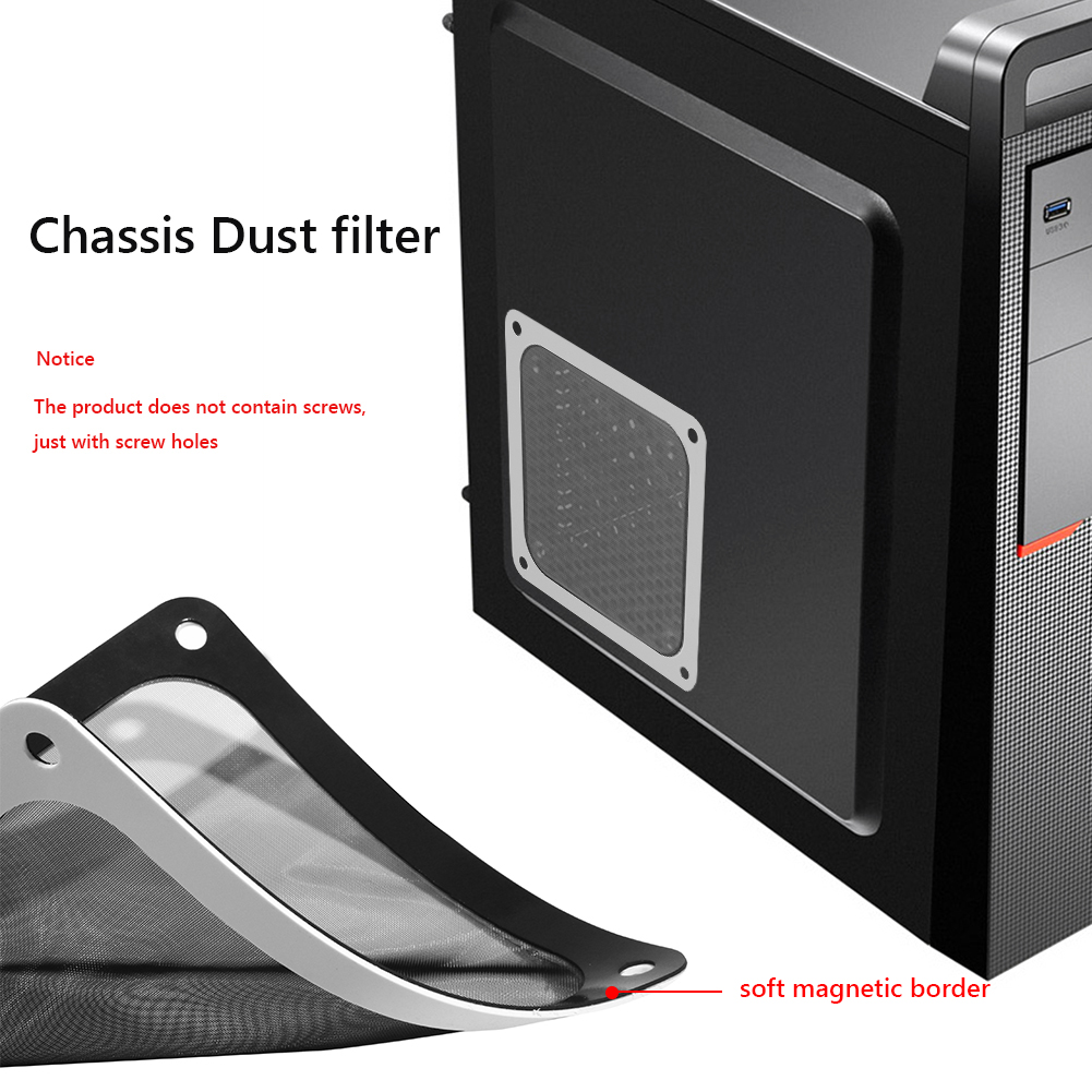 Dust Filter Pc - 8cm/12cm Staubfilternetz Weicher Magnetrahmen Gehäusekühlung Staubfilter