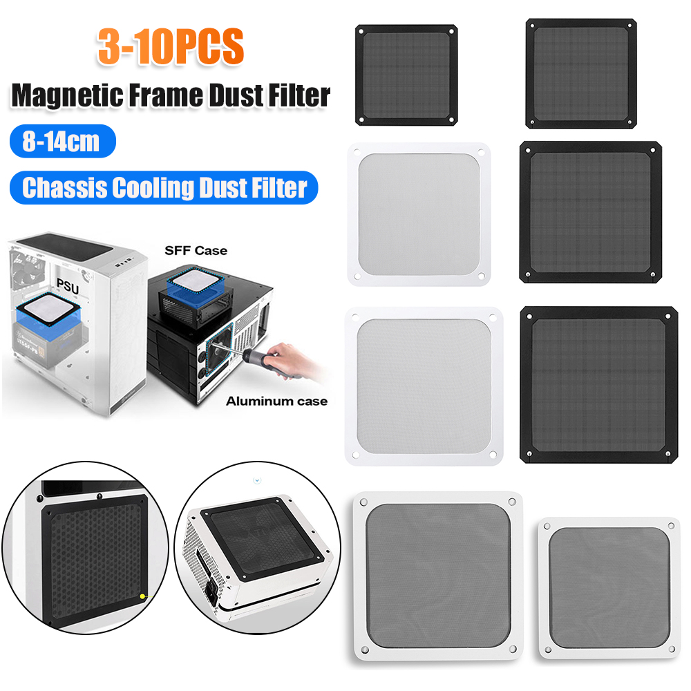 Dust Filter Pc - 8-14cm PC-Gehäuse Lüfter Magnetischer Staubfilter Staubdichter