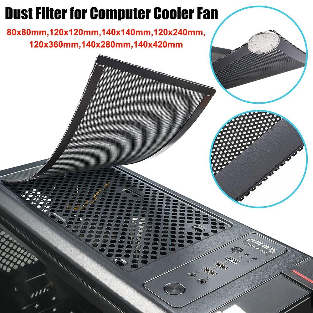Dust Filter Pc - Neuer PVC-Staubfilter Schwarzer Magnetrahmen PC-Kühlerfilter 120mm/140mm