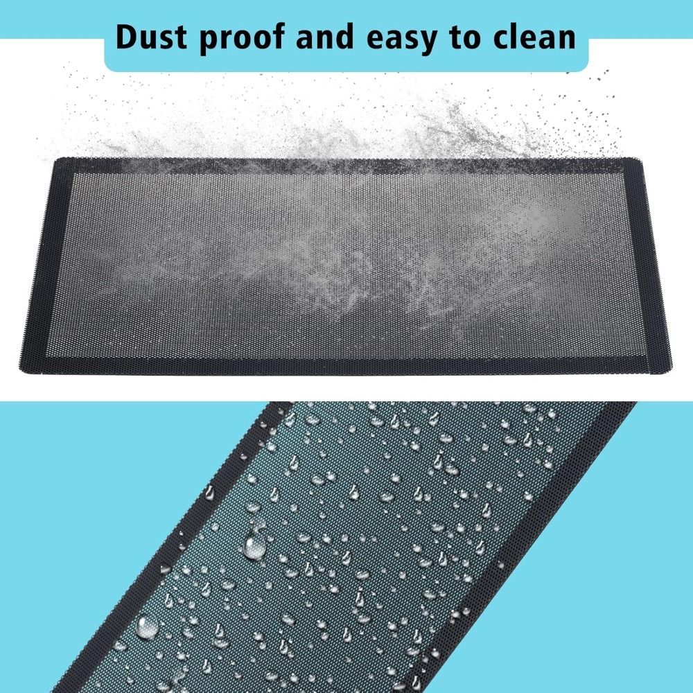 Dust Filter Pc - Neue PVC-Staubfilterabdeckung, schwarzer Magnetrahmen, PC-Kühlerfilter 120mm/140mm,