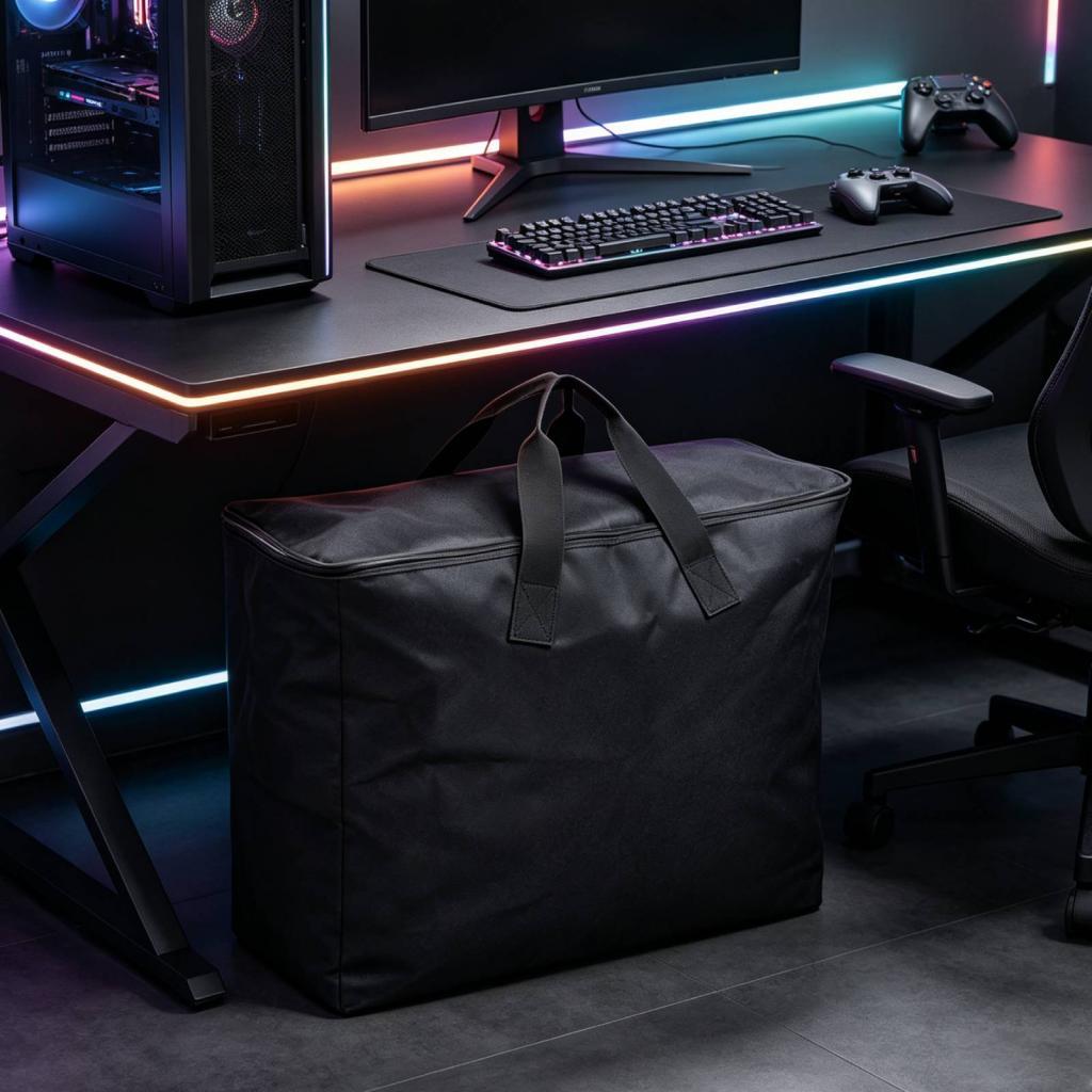 Pc Chassis - Computer-Desktop-Gehäuse-Tragetasche aus Oxford-Stoff, Organizer-Tasche für den